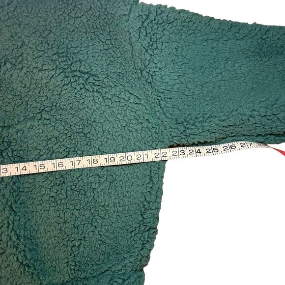 PacSun Women's Simone Cropped Sherpa‎ Henley Sweatshirt Size M - Picture 8 of 11